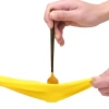 Yellow Oxford latex rubber gloves, disposable nitrile anti-slip and wear-resistant work gloves, thickened rubber rib latex gloves, labor protection work wear-resistant, waterproof and anti-slip rubber plastic, dishwashing durable, household chores details Picture